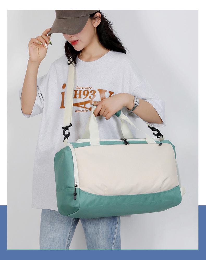 Trendy Large Capacity Outdoor Sports Fitness Shoulder Bag for Short Trips