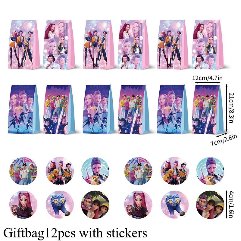 Kpop Dämonenjäger Themenparty Hintergrund Ballons Dekoration Party Huntrix Band SSaaja Party Zahlenballon Partyzubehör