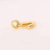 Plain Metal Pendant 925 Sterling Silver Gold Plated Minimalist Jewelry Gift for Her