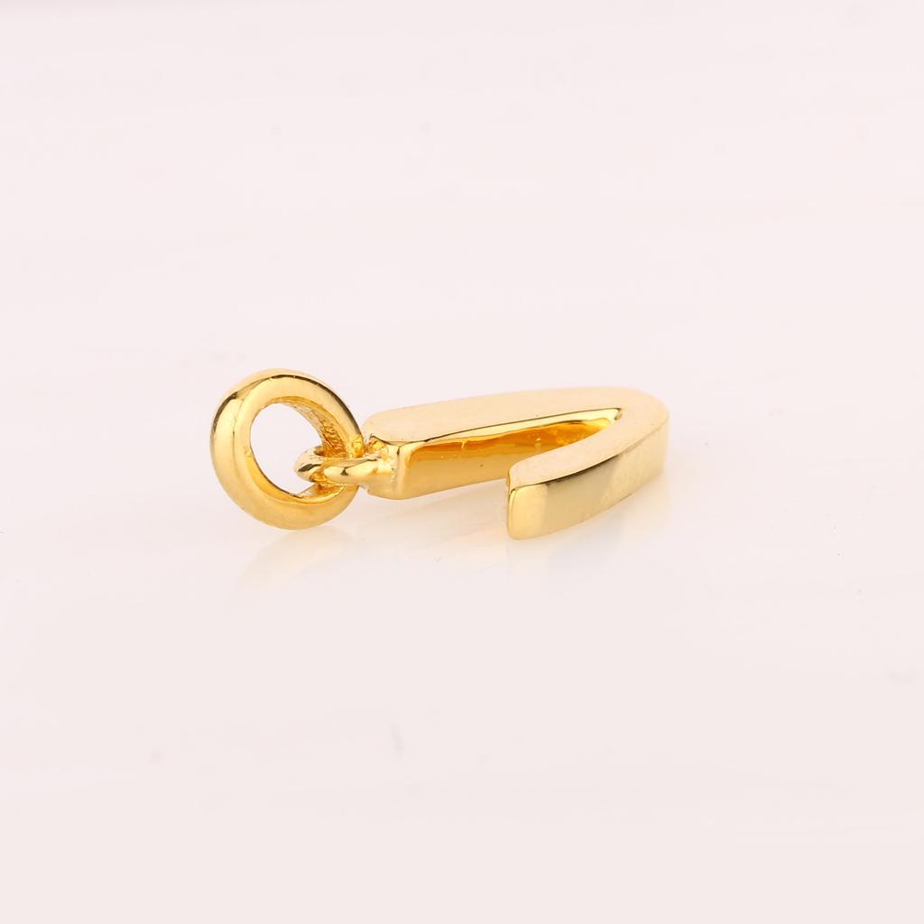 Plain Metal Pendant 925 Sterling Silver Gold Plated Minimalist Jewelry Gift for Her