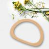 2pcs 6.1 Inch Length Wooden Purse Handles Wood Color Bag Handles Replacement  For DIY Craft