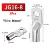 5Pcs 14-2AWG Tinned Copper Cable Lug JG Series Battery Cable Terminal  for Power Wire Crimping