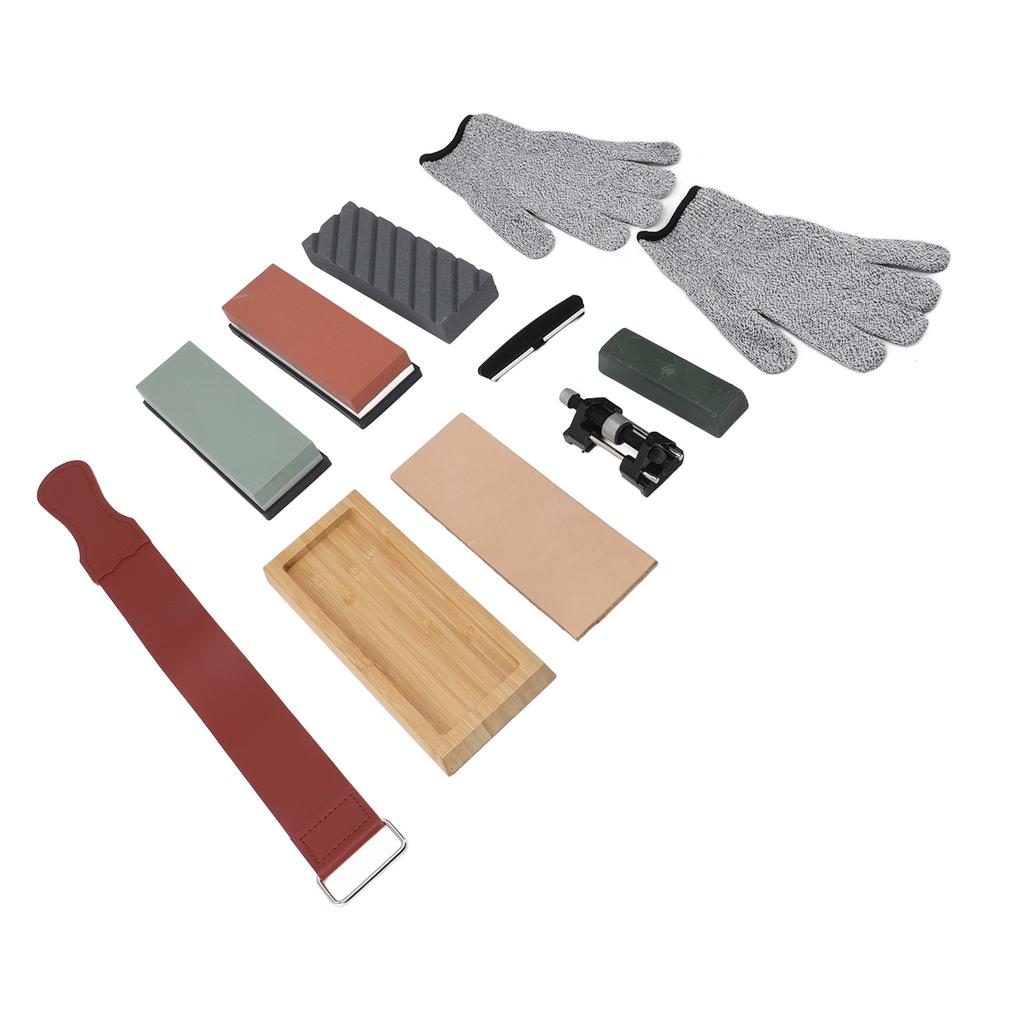 Knives Sharpening Stone Set 400 1000 3000 8000 Grit Fixed Angle Design Whetstone Sharpener Set for