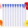 10Pcs 16x1cm Translucent Plastic Storage Bottles Lids for Beads Needles Jewelry Findings Craft Organizing DIY Sewing