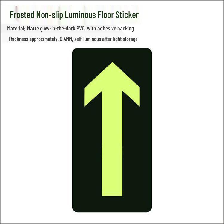 Glow-in-the-Dark Fire Exit Safety Sticker - No Electricity Needed for Stairwell Evacuation