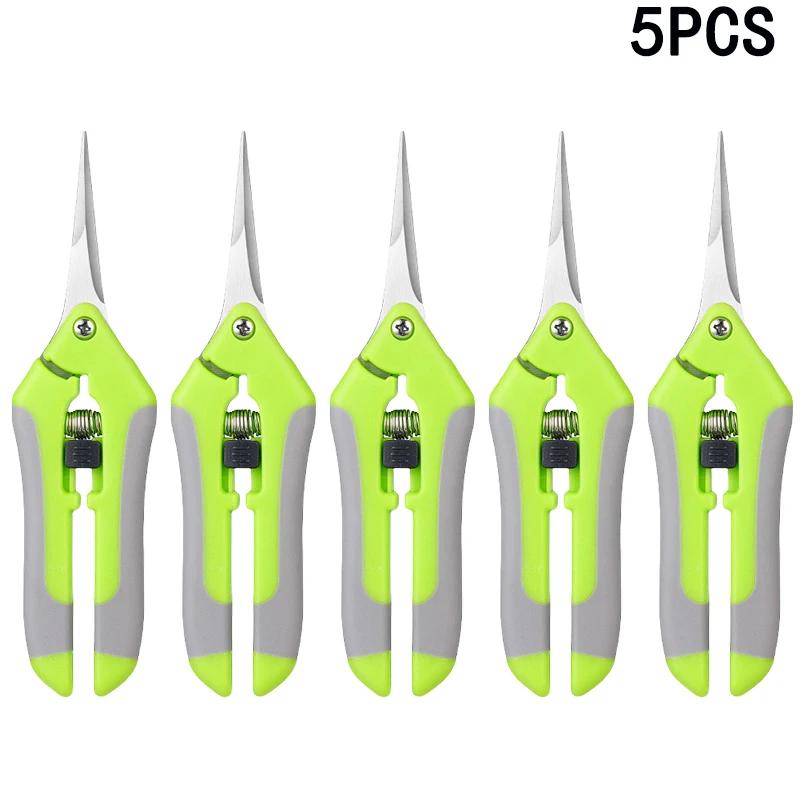 1-10Pcs Garden Scissors Pruning Shears Vegetable Pruning Shear Branches Fruit Tree Shear Fruit Garden Tools Fruit Pick Scissors