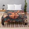 Music Illustration Throw Blanket