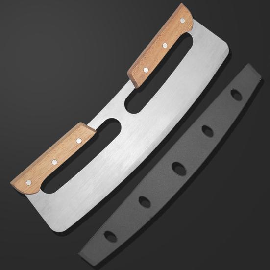 Kráječ na pizzu Kolébková čepel Ostrý Nerezový Kráječ na pizzu Kolébkový Kráječ s Ochranným Pouzdrem Příslušenství pro Pece na pizzu