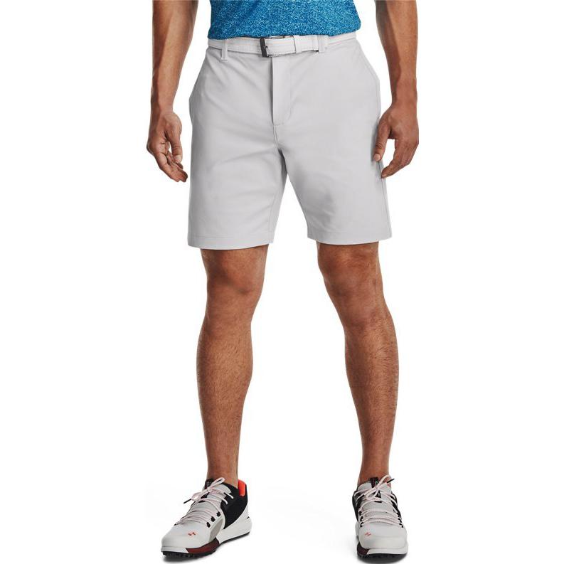 Under Armour Pánské sportovní šortky z pevné tkaniny s rovnými nohavicemi šortky Šedá 1370083-014