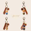 Bear Wearing Little Hat Cartoon Design Keychain For Car Keys And Decor Couples