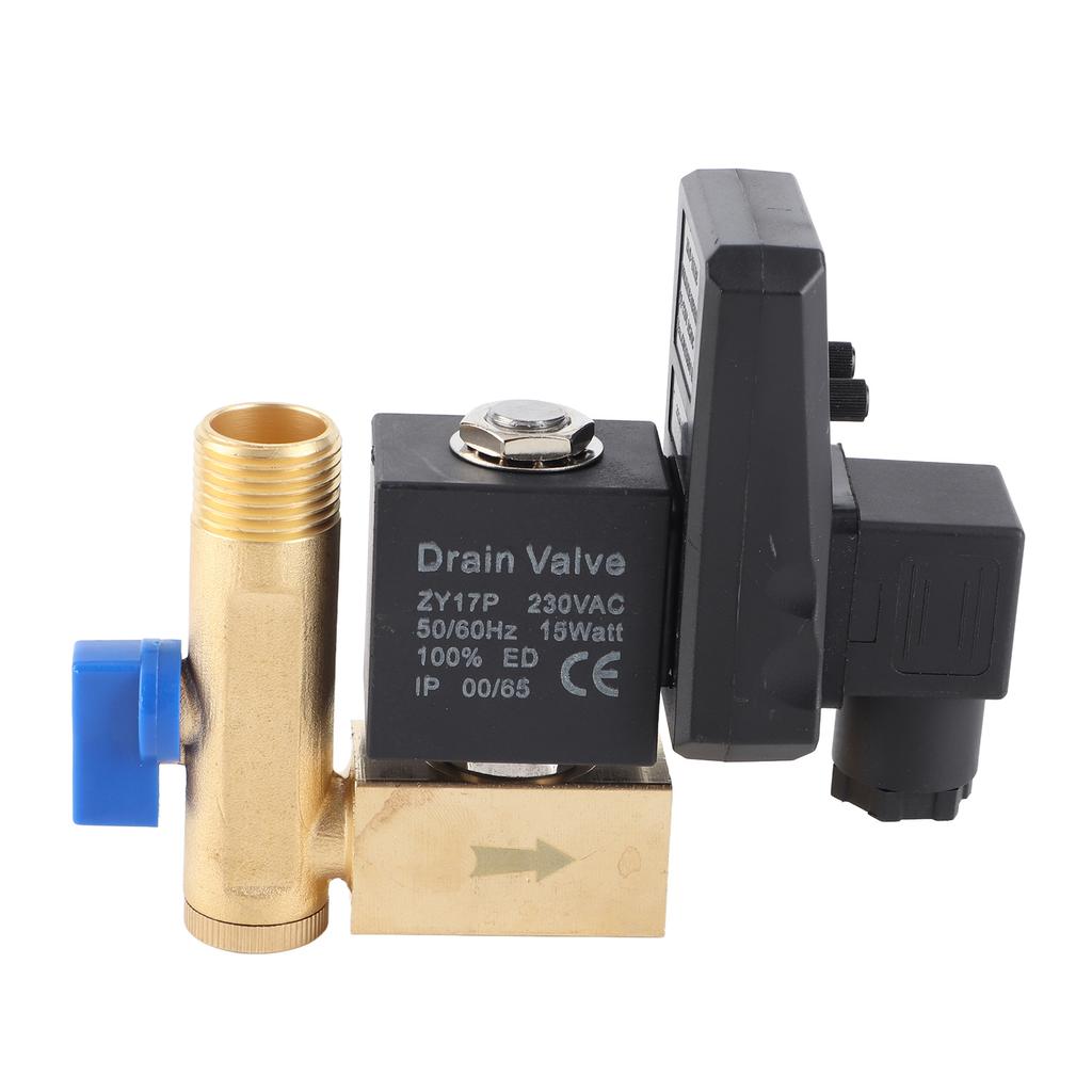 G1 2 DN15 Automatic Electronic Timed Drain Valve for Air Compressor Condensate (AC230V)