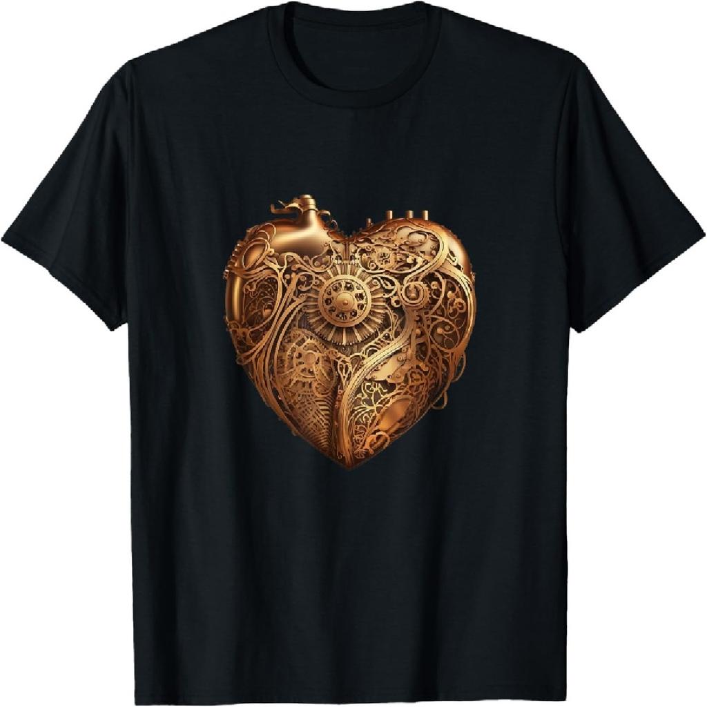 Steampunk Mechanics Heart T-Shirt