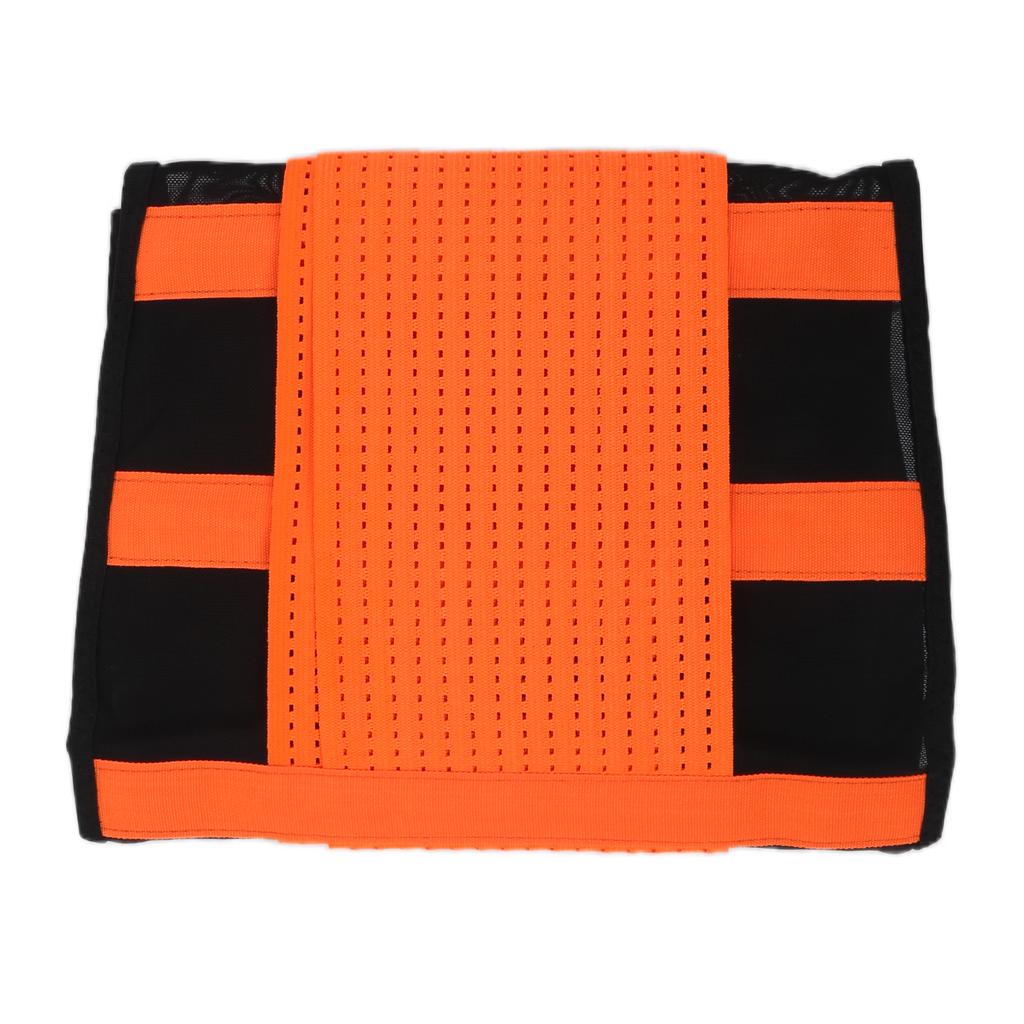 Ryggstøttebelte Justerbart og Pustende Ryggstøtte Lendeveltebelte M Størrelse Oransje