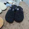 Ladies, Suede Shoes, Fluffy Slippers, Birkent Shoes, Outerwear Shoes, Toe Shoes, Slippers, Warm Shoes