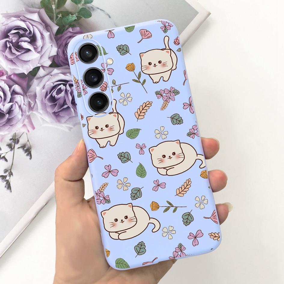 For Samsung Galaxy A25 2023 Case SM-A256B Cover Popular Flower Cartoon Soft Silicone Funda For Samsung A35 A25 5G A 25 Protector