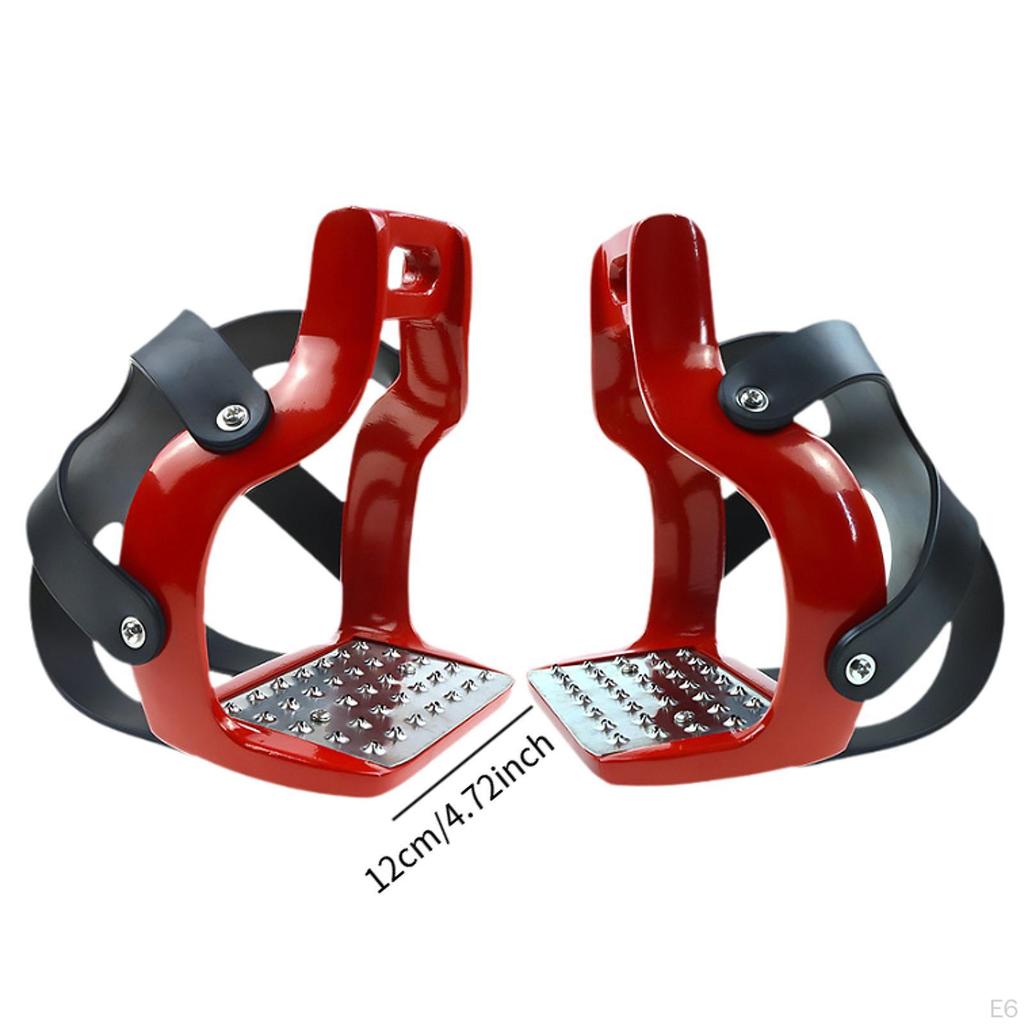 2 Pieces Horse Riding Stirrups Equestrian Equipment Accessories Replacement Outdoor Sports Repairing