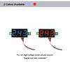 bayite Pack of 5 Three-Wire Calibratable DC 0~30V Blue Digital Mini Voltmeter Gauge Tester Mount Car Motorcycle Battery Monitor Volt Voltage Meter