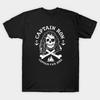 Men Black Print T-shirt Captain Ron: Captain For Hire No-Cut Transfer Paper Print Cotton Tshirt