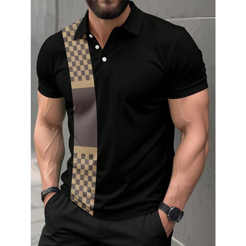 Summer men s short sleeved polo shirt casual fashion T-shirt S