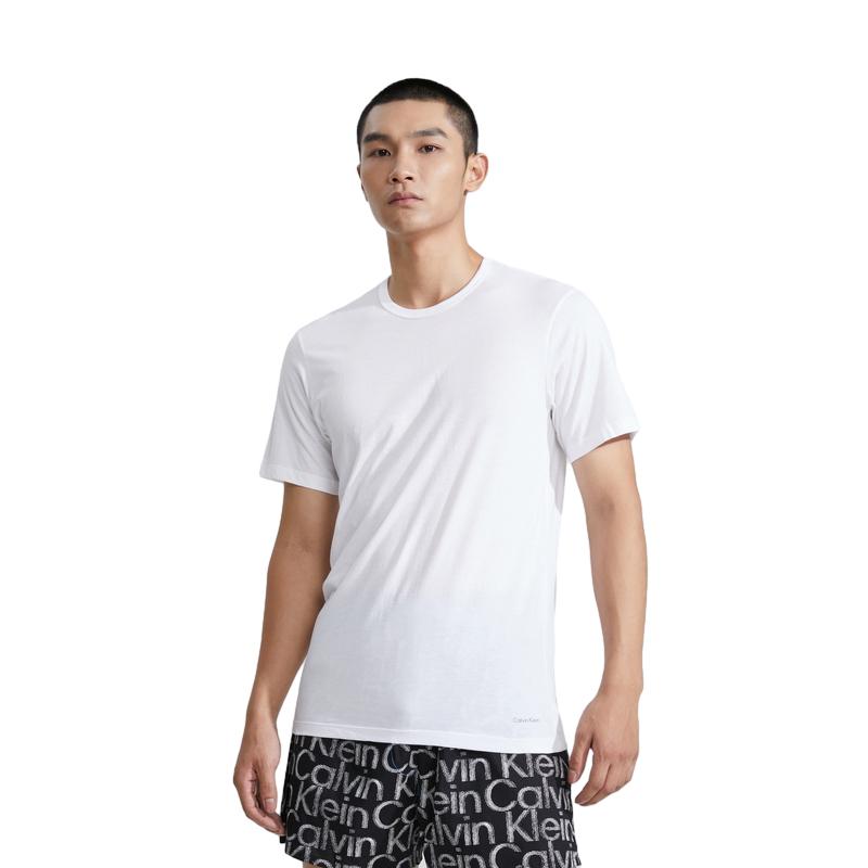 Calvin Klein Minimalist Printed Cotton Slim Fit Home Short Sleeve Pajama Top Men tops Space-Black Marble-Gray Moonlight-White NP2208O-MP1