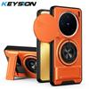 KEYSION Custodia Magnetica per Telefono per VIVO X200 Pro 5G Protezione Fotocamera a Scorrimento Supporto Verticale Anello a 360° Cover Antiurto per VIVO X200