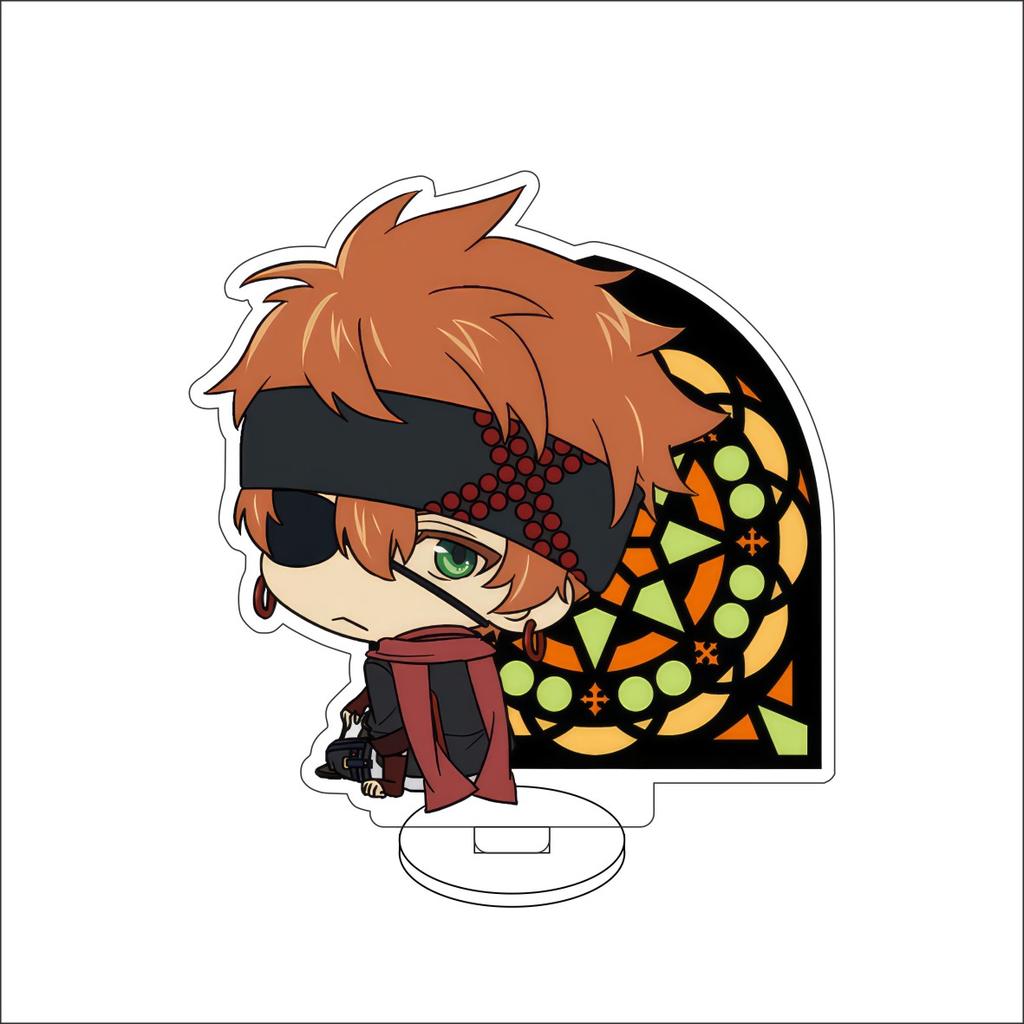 10CM Anime D Gray-man Figure Stand Model Allen Walker/Yu Kanda/Lenalee Lee/Lavi Bookman Jr Cute Desk Decor Standing Sign Gifts