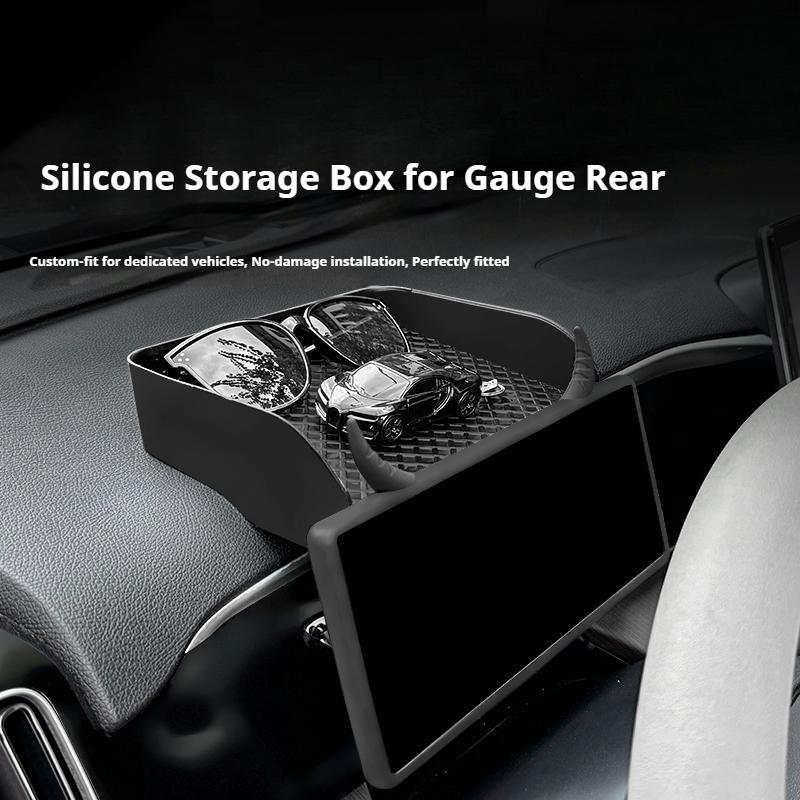 For BYD Sealion 5 Song Pro DM-i Screen Silicone Cover Behind Display Storage Box Interior Accessories