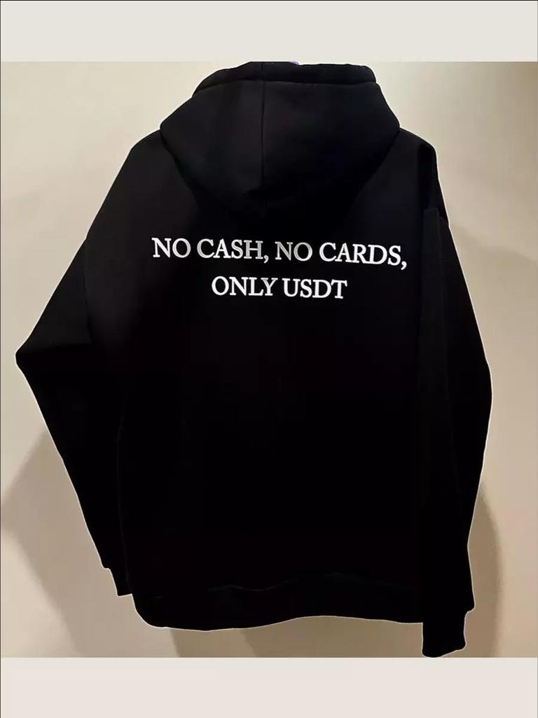Women's Autumn/Winter Retro Velvet Thick Hoodie with Chic Letter Print