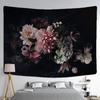 Blumenkunst Pfingstrose Malerei Wandteppich NordicoLandscape Illustration Wandbehang Böhmischer Mond Psychedelisches Mandala Home Decor