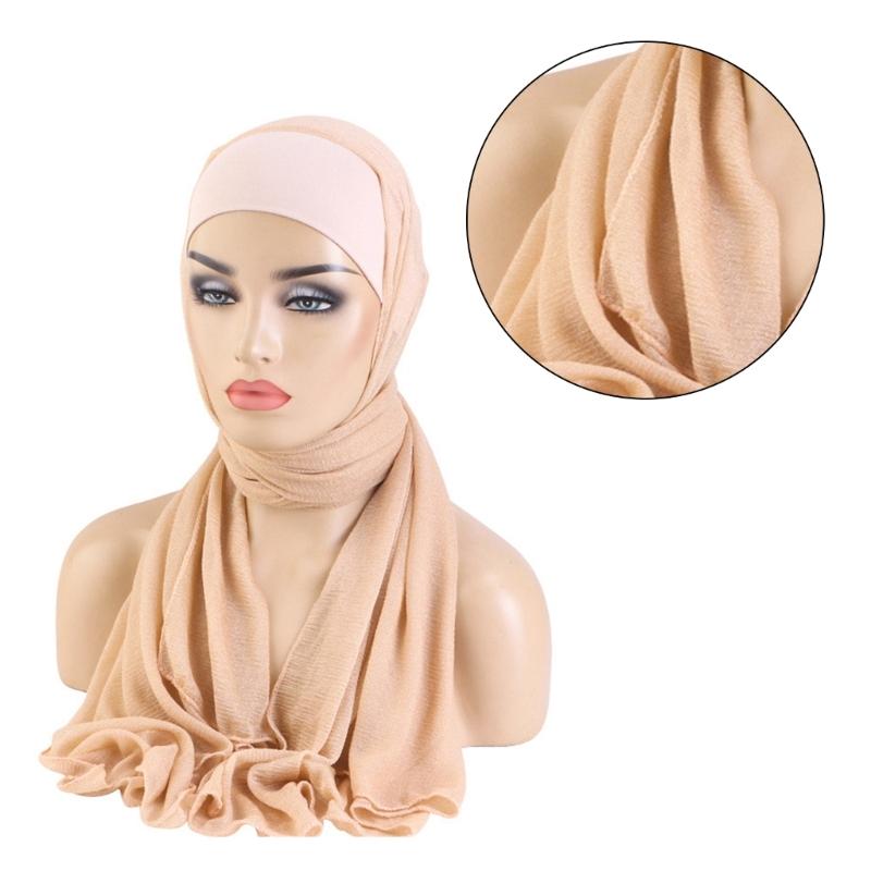 Fashionable Headwrap for Women Practical for Any Season Women Hijab with Shawl
