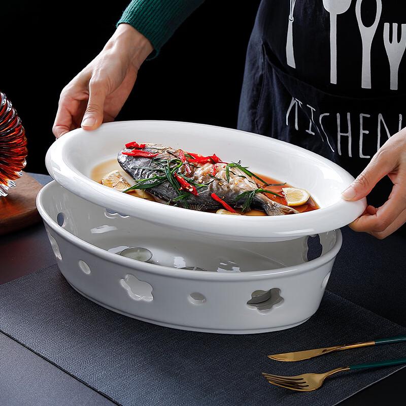 ZISIZ Ceramic Heated Serving Platter