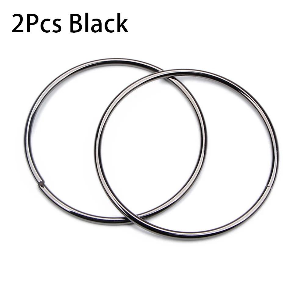 2Pcs Handbag Luggage O-ring Bag Handle Purse Sewing Frame DIY Fashion Metal Strap 110mm Bag Hardware Accessories