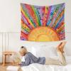 Positive Sunburst Tapestry Single Sided 2DPrint Vibrant Soft Wall Tapestry Bedroom Dorm Boho Decor Uplifting Vibe Accessory Gift