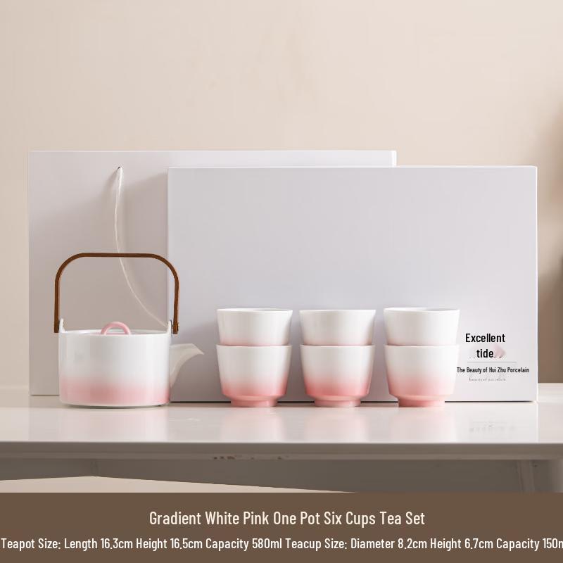 Minimalist Ceramic Kung Fu Tea Set