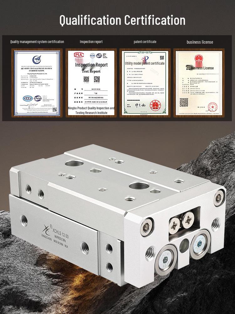 Xingchen Mini Guide Rail Slide Cylinder HLS/MXS Series: Models 12/8/6/16/20-10X50X30X40*100S