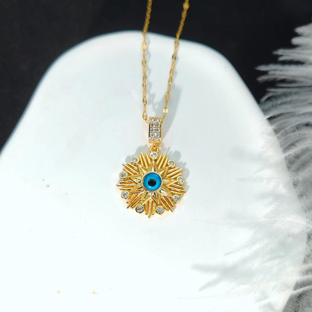 Devil'S Eye Necklace Female Design Personality Versatile Temperament Clavicle Chain