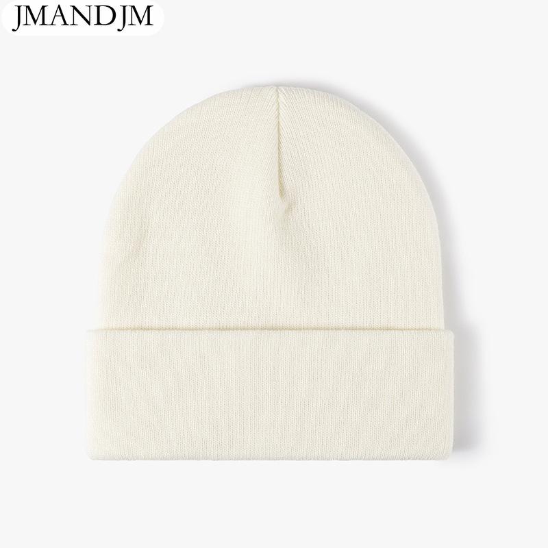 Disponibile Cappello a cuffia doppio ispessito caldo autunno e inverno cappello lavorato a maglia da donna semplice da uomo