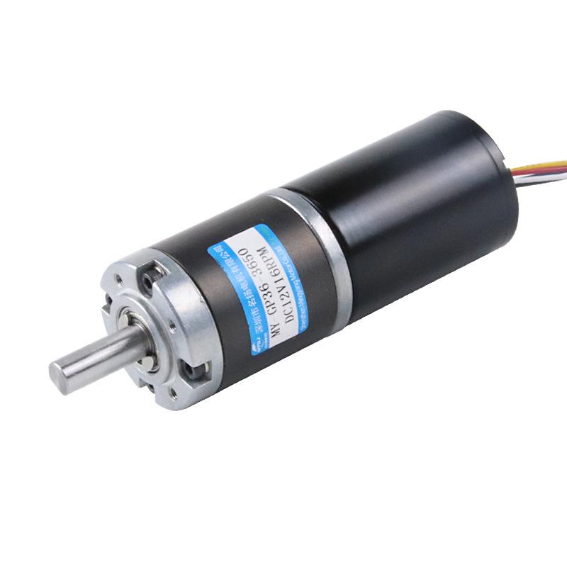 Motor cu Angrenaje Planetare Fără Perii 12V/24V cu Cuplu Ridicat - Compact cu Viteză Variabilă Model 3650