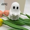 Unique Ghost Gifts for Kids Halloween Mini Reading Book Ornament 3D Printed Cute Little Decorative Figures Bookshelves Figurine Durable PLA Creative