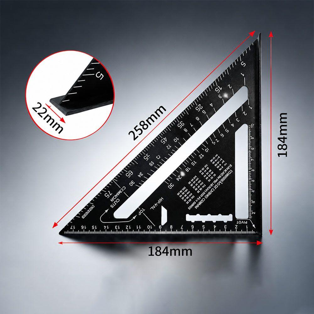 Alloy Triangle Ruler 90 Degree Measuring Square New L Square for Builders