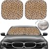Gven Windshield Sun Shade 2Pcs With Bonus Car Sunshade For Front Window Shades 2025 Technology Reflect UV And Heat Sun Visor Automotive Interior Sun