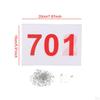 100 Pack Lightweight Numbered Race Bibs for Sports, Reliable Athletes,