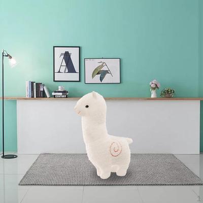 Alpaca Plush Doll Pillow Decoration Comfortable Stuffed for Living Room