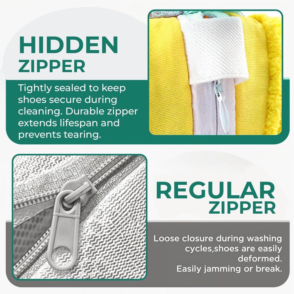 Laundry Bag Shoe Washing Bag Padded Net Protector For Fluffy Fibers Polyester Machine Friendly Drying Wash Bags For Shoes