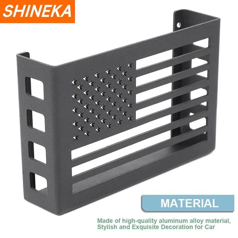 SHINEKA Stowing Tidying Car Gear Shift Storage Box Expansion Organizer Racks For Jeep Wrangler JL Gladiator JT 2018-2023 Up