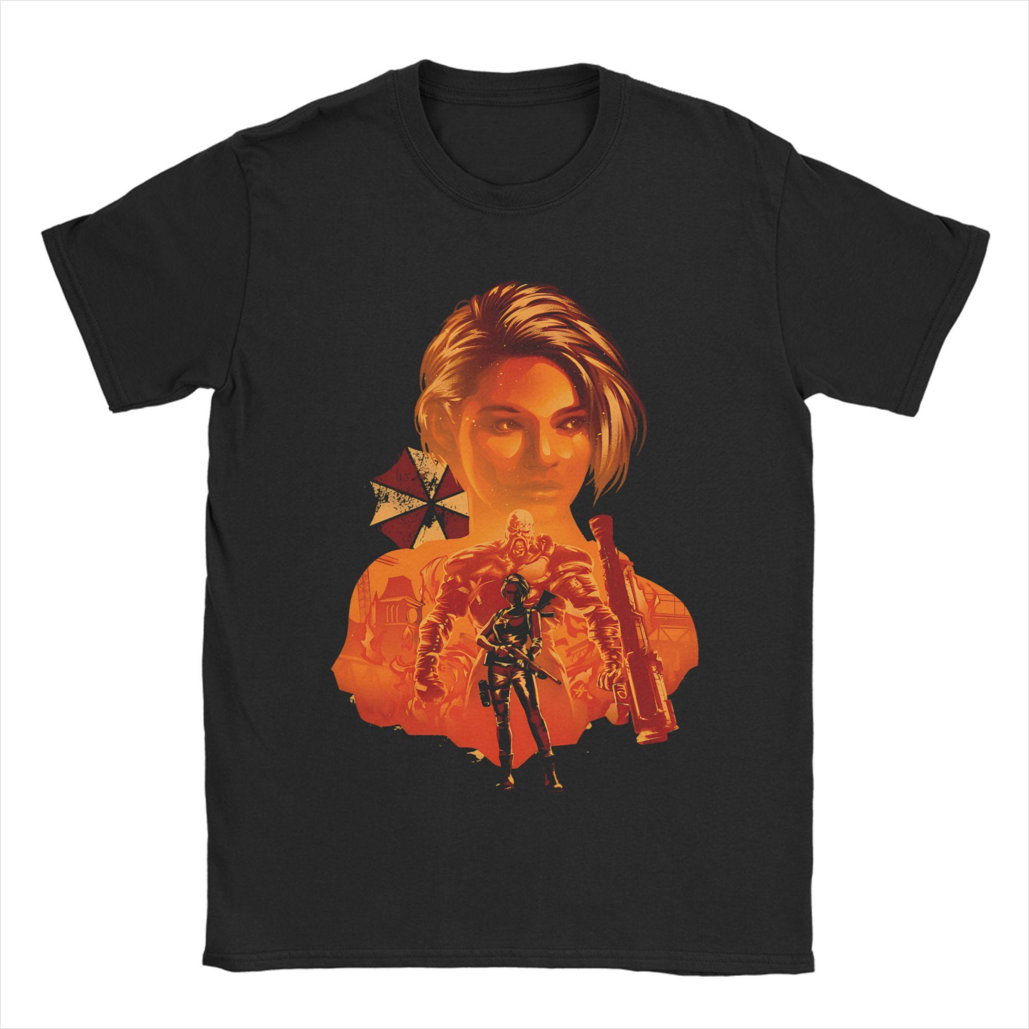 BenberFashion Resident Eviling 4 Umbrellas Corporation T-shirt voor Heren Japans Horrorspel 100% Katoen T-shirt Korte Mouw T-shirts Tops 2XL