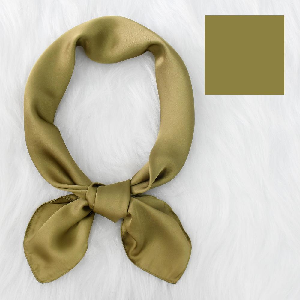 Women'S New Fashionable Atmosphere Simulation Silk Scarf Neck Protection Scarf Spring Summer Autumn Square Scarf