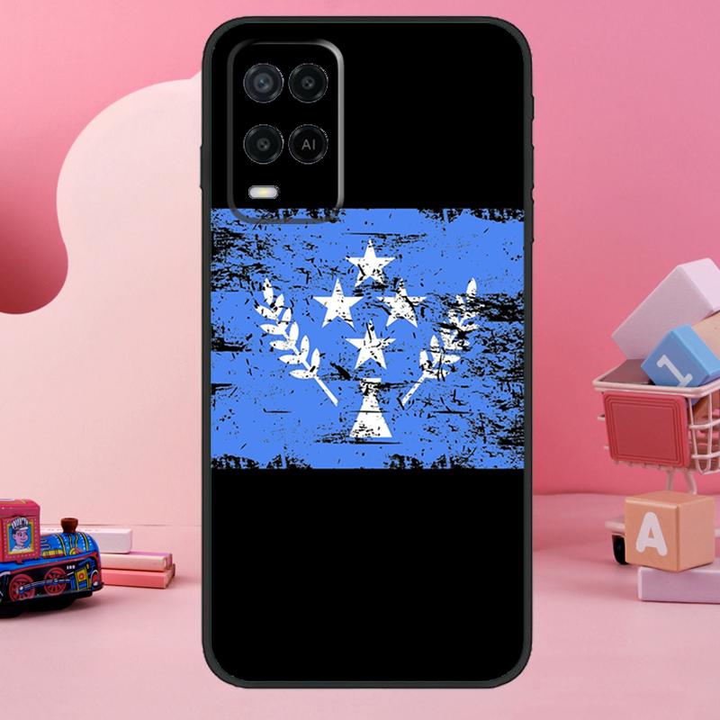 Kosrae Flag Case For Oppo A98 A78 A18 A38 A58 A60 A80 A40 A77 A57 A17 A74 A54 A94 A96 A76 A16 A15 A5 Pro
