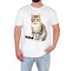 Cute Cat Mens T-Shirt Adorable Kitty Lover Funny Cartoon Animal Lover Gift