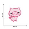 Cute Pink Pig Cartoon Embroidery Logo Patch for Clothing